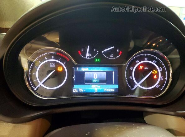 2G4GS5GX7G9187578 2016 BUICK REGAL Бежевый Вид щитка приборов