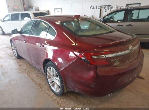 2G4GS5GX8G9118401 2016 BUICK REGAL Красный Задняя левая четверть