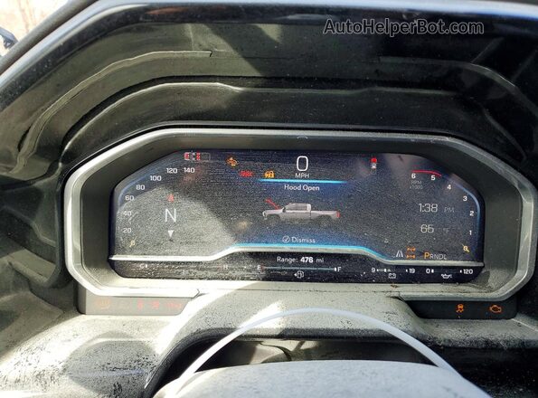 2GC1KNEY3S1232061 2025 CHEVROLET SILVERADO Black Instrument cluster view