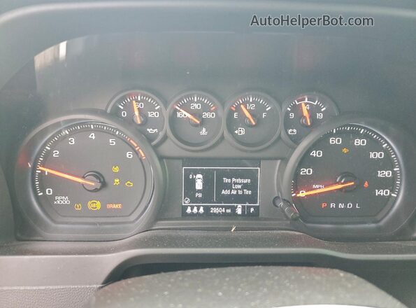 2GC4YME75R1252576 2024 CHEVROLET SILVERADO Белый Вид щитка приборов