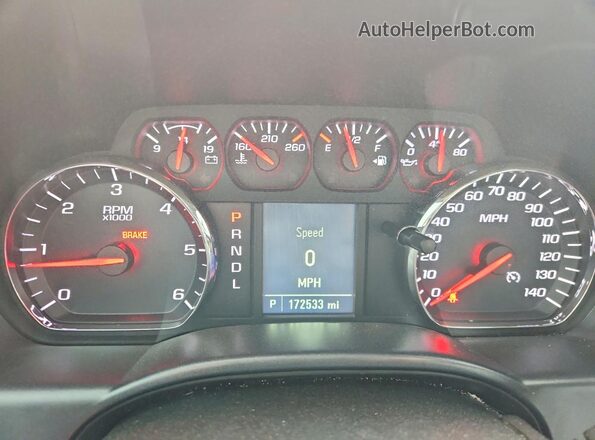 2GCRCNEC1K1118726 2019 CHEVROLET SILVERADO Белый Вид щитка приборов