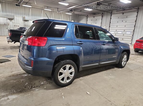 2GKALMEK7H6198595 2017 GMC TERRAIN Синий Задняя правая четверть
