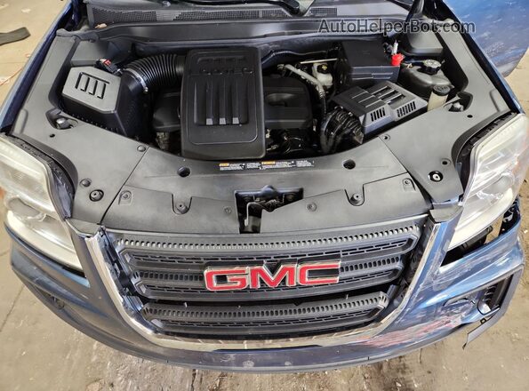 2GKALMEK7H6198595 2017 GMC TERRAIN Синий Вид задней части салона