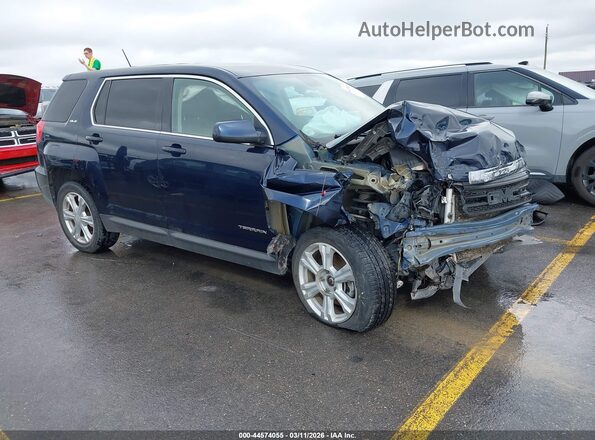 2GKALMEK7H6271917 2017 GMC TERRAIN Dark Blue Передняя правая четверть
