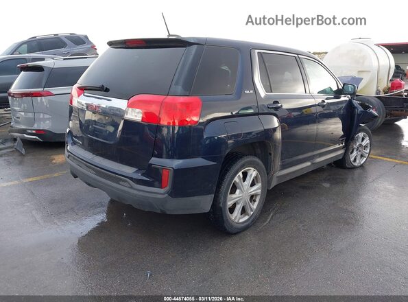 2GKALMEK7H6271917 2017 GMC TERRAIN Dark Blue Задняя правая четверть