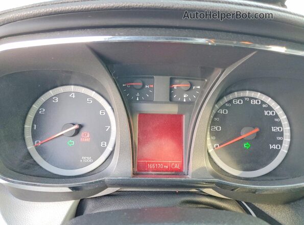 2GKFLPE38G6131034 2016 GMC TERRAIN Бордовый Вид щитка приборов