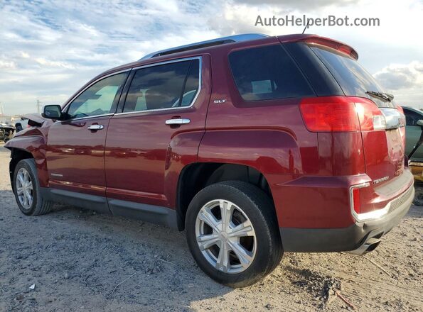 2GKFLPE38G6131034 2016 GMC TERRAIN Бордовый Задняя левая четверть