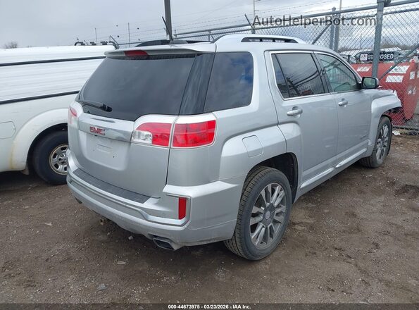 2GKFLVE33H6166070 2017 GMC TERRAIN Серебряный Задняя правая четверть