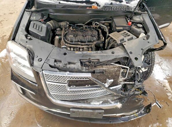 2GKFLVE3XG6358374 2016 GMC TERRAIN Черный Вид подкапотного пространства
