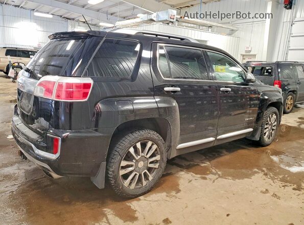 2GKFLVE3XG6358374 2016 GMC TERRAIN Черный Задняя правая четверть