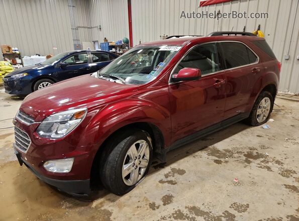 2GNALCEK9G1121316 2016 CHEVROLET EQUINOX Темно-бордовый Передняя левая четверть