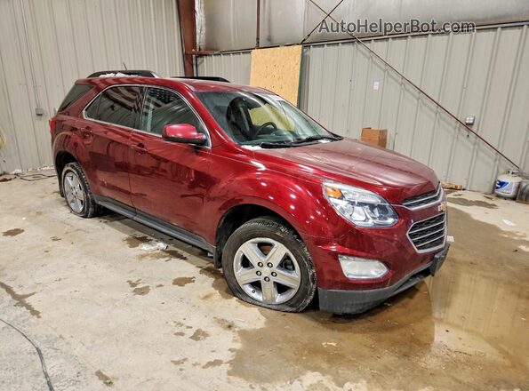 2GNALCEK9G1121316 2016 CHEVROLET EQUINOX Темно-бордовый Передняя правая четверть