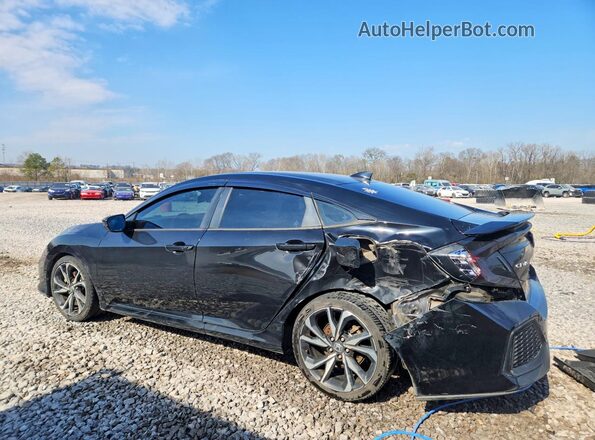 2HGFC1E58JH705901 2018 HONDA CIVIC Черный Задняя левая четверть