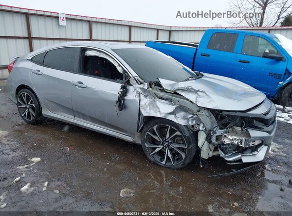 2HGFC1E58KH706404 2019 HONDA CIVIC SI Серебряный Передняя правая четверть