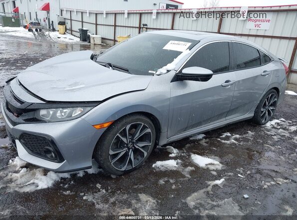 2HGFC1E58KH706404 2019 HONDA CIVIC SI Серебряный Передняя левая четверть