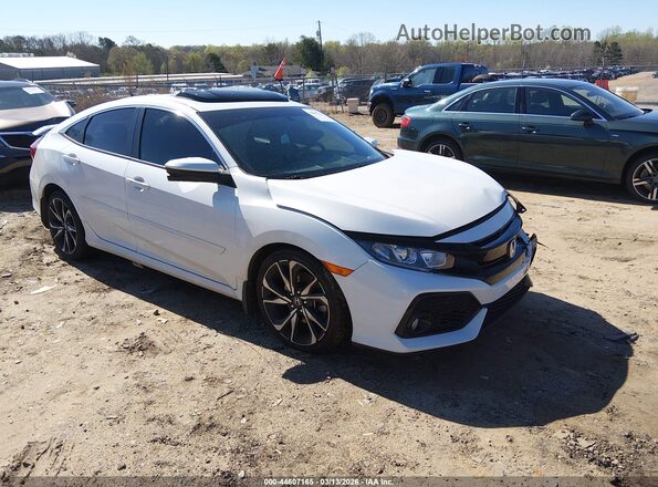 2HGFC1E5XKH703083 2019 HONDA CIVIC SI Белый Передняя правая четверть