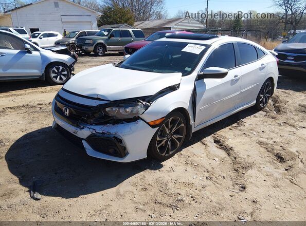 2HGFC1E5XKH703083 2019 HONDA CIVIC SI Белый Передняя левая четверть