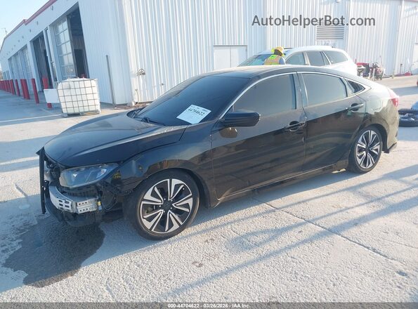 2HGFC1F36JH644416 2018 HONDA CIVIC Черный Передняя левая четверть