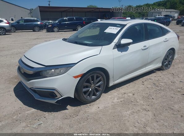 2HGFC1F38LH680661 2020 HONDA CIVIC Белый Передняя левая четверть