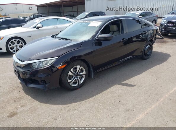 2HGFC2F53HH523862 2017 HONDA CIVIC Черный Передняя левая четверть