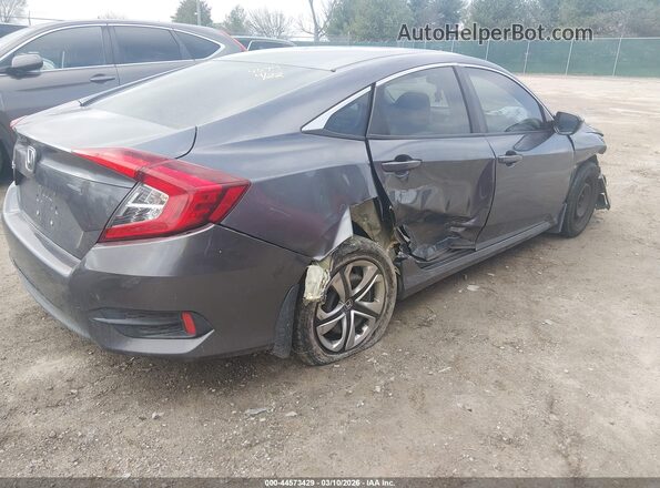 2HGFC2F55GH514594 2016 HONDA CIVIC Серый Задняя правая четверть