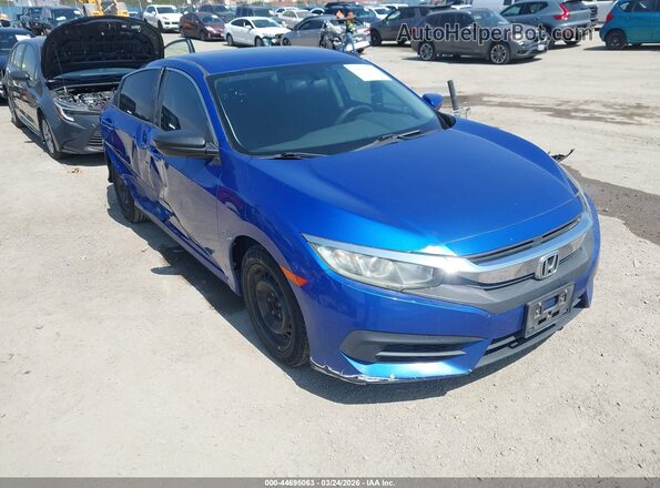 2HGFC2F55GH577288 2016 HONDA CIVIC Blue Передня права чверть
