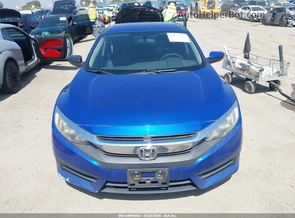 2HGFC2F55GH577288 2016 HONDA CIVIC Blue Вид щитка приладів