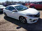 2019 Honda Civic Lx White vin: 2HGFC2F61KH517283