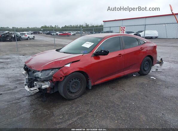 2HGFC2F62MH529283 2021 HONDA CIVIC Красный Передняя левая четверть