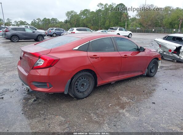 2HGFC2F62MH529283 2021 HONDA CIVIC Красный Задняя правая четверть