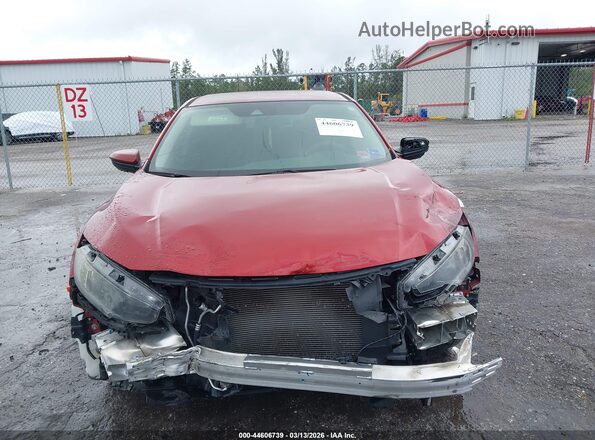 2HGFC2F62MH529283 2021 HONDA CIVIC Красный Вид щитка приборов