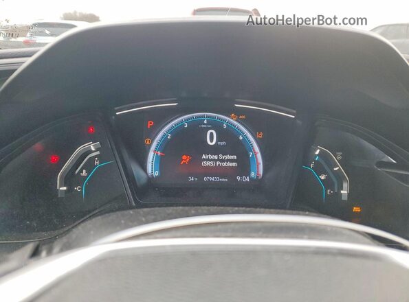 2HGFC2F63LH598224 2020 HONDA CIVIC Черный Вид щитка приборов