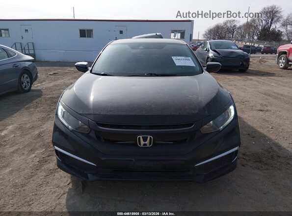 2HGFC2F65KH575400 2019 HONDA CIVIC Black Вид щитка приладів