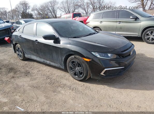 2HGFC2F65KH575400 2019 HONDA CIVIC Black Передня права чверть