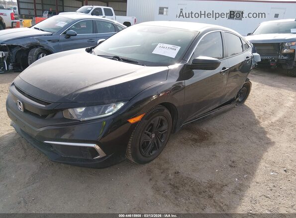 2HGFC2F65KH575400 2019 HONDA CIVIC Black Передня ліва чверть