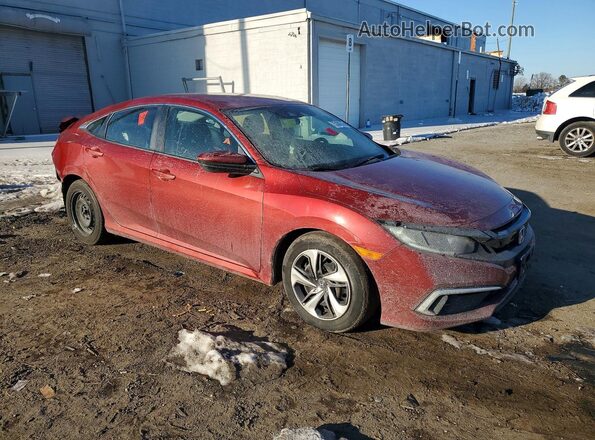 2HGFC2F67LH548264 2020 HONDA CIVIC Красный Передняя правая четверть