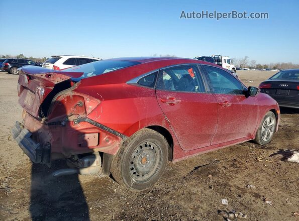 2HGFC2F67LH548264 2020 HONDA CIVIC Красный Задняя правая четверть