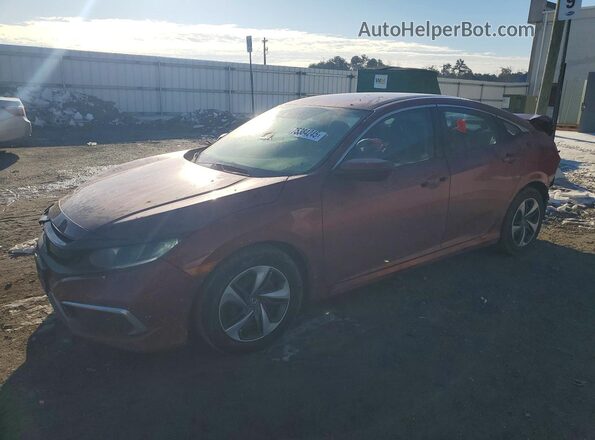 2HGFC2F67LH548264 2020 HONDA CIVIC Красный Передняя левая четверть