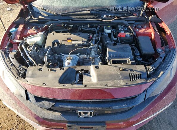 2HGFC2F67LH548264 2020 HONDA CIVIC Красный Вид задней части салона