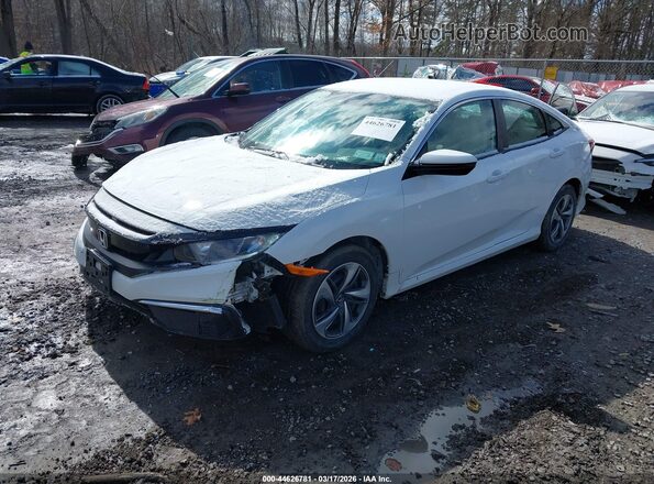 2HGFC2F67MH506582 2021 HONDA CIVIC Белый Передняя левая четверть