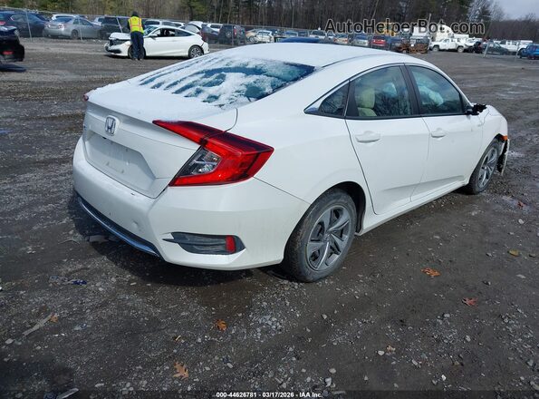 2HGFC2F67MH506582 2021 HONDA CIVIC Белый Задняя правая четверть