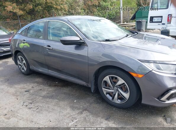 2HGFC2F68LH506038 2020 HONDA CIVIC Gray Widok wnętrza z tyłu