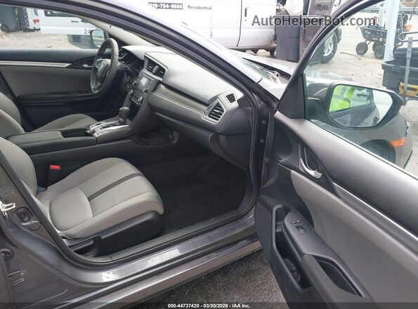 2HGFC2F68LH506038 2020 HONDA CIVIC Gray Widok wnętrza z przodu