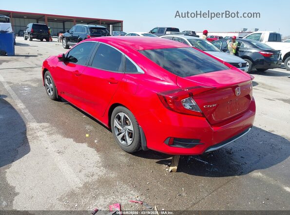 2HGFC2F6XKH535684 2019 HONDA CIVIC Red Tył lewy
