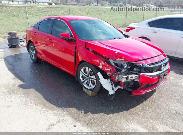 2HGFC2F6XKH535684 2019 HONDA CIVIC Red Przód prawy