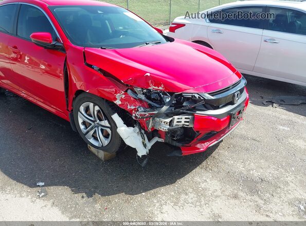 2HGFC2F6XKH535684 2019 HONDA CIVIC Red Widok z przodu