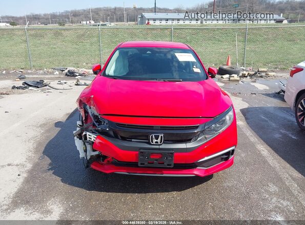 2HGFC2F6XKH535684 2019 HONDA CIVIC Red Widok zestawu wskaźników