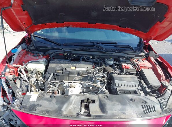2HGFC2F6XKH535684 2019 HONDA CIVIC Red Widok z tyłu