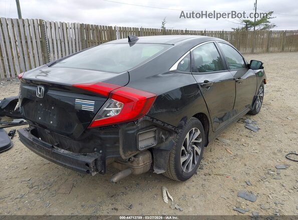 2HGFC2F72JH542085 2018 HONDA CIVIC Черный Задняя правая четверть