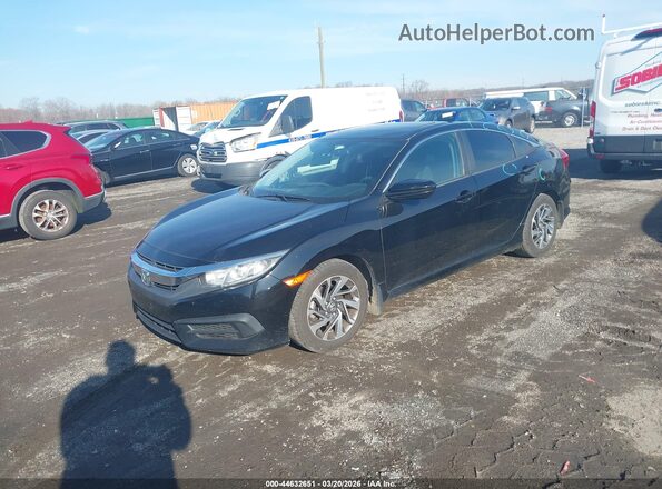 2HGFC2F73JH563043 2018 HONDA CIVIC Черный Передняя левая четверть